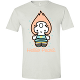 T-Shirts White / X-Small Hello Pearl Men's Semi-Fitted Softstyle