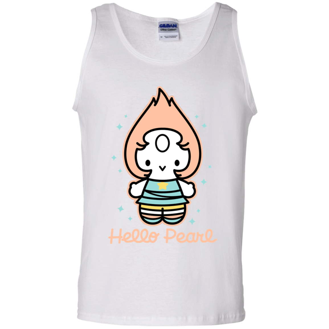 T-Shirts White / S Hello Pearl Men's Tank Top
