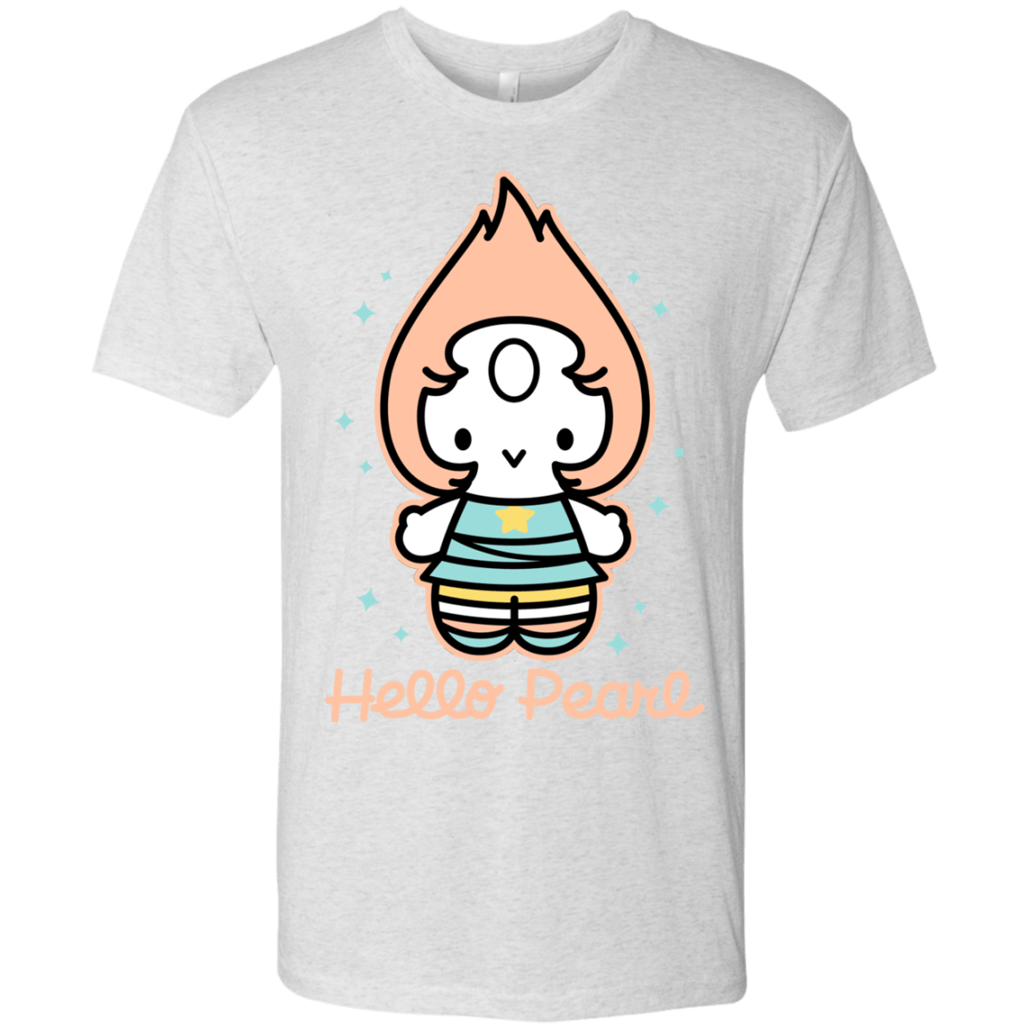 T-Shirts Heather White / S Hello Pearl Men's Triblend T-Shirt