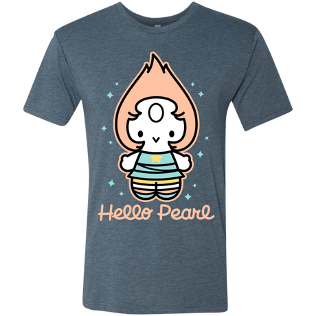 T-Shirts Indigo / S Hello Pearl Men's Triblend T-Shirt