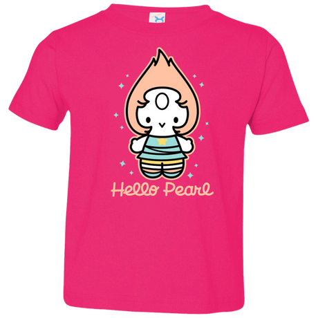 T-Shirts Hot Pink / 2T Hello Pearl Toddler Premium T-Shirt