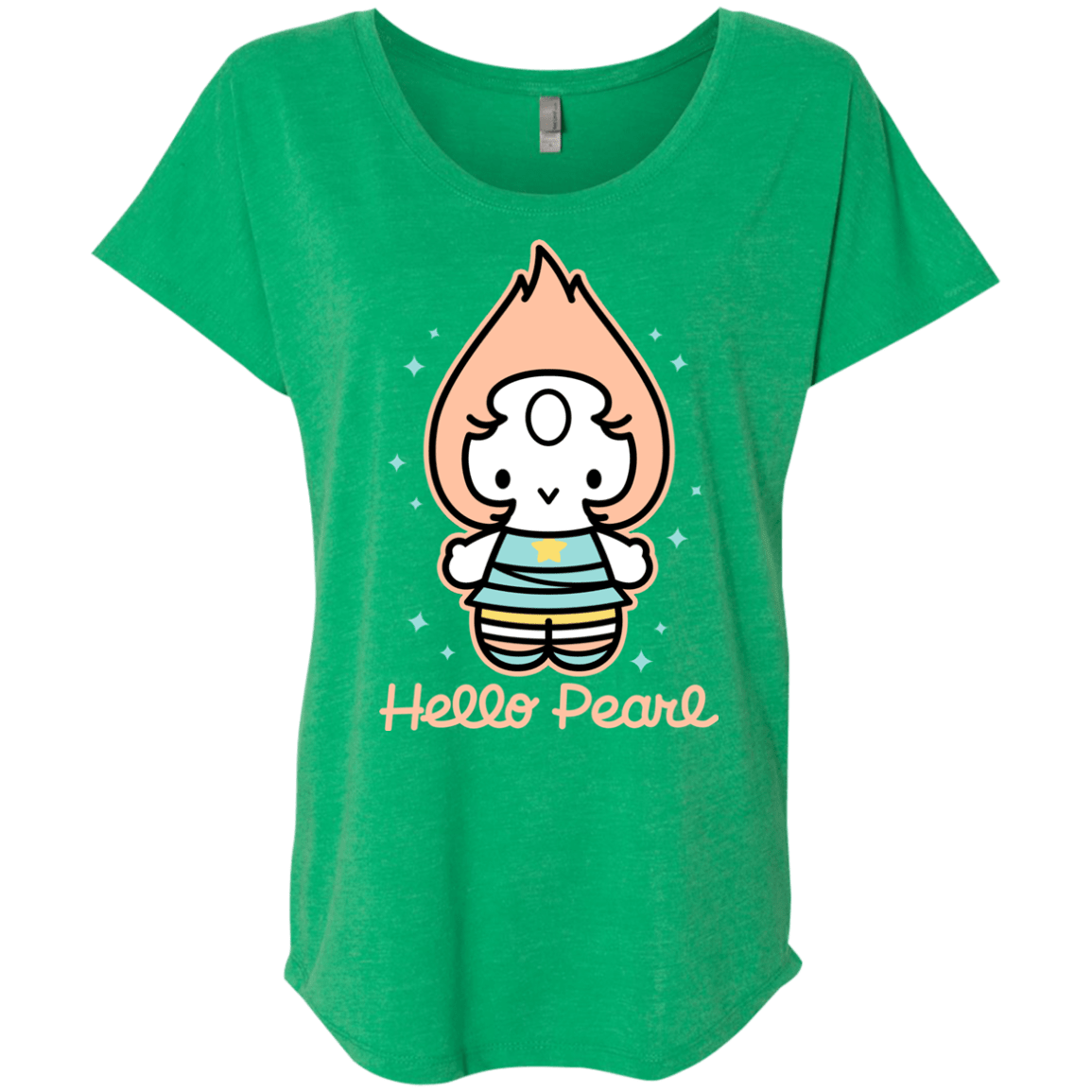 T-Shirts Envy / X-Small Hello Pearl Triblend Dolman Sleeve