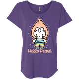 T-Shirts Purple Rush / X-Small Hello Pearl Triblend Dolman Sleeve