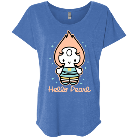 T-Shirts Vintage Royal / X-Small Hello Pearl Triblend Dolman Sleeve