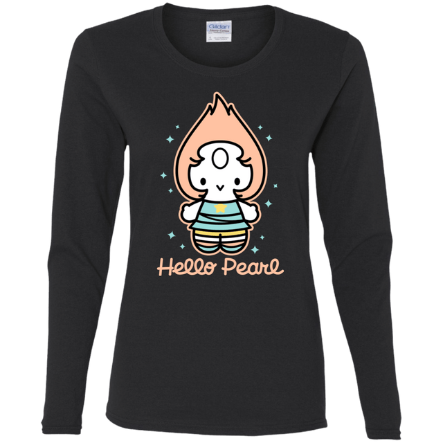 T-Shirts Black / S Hello Pearl Women's Long Sleeve T-Shirt