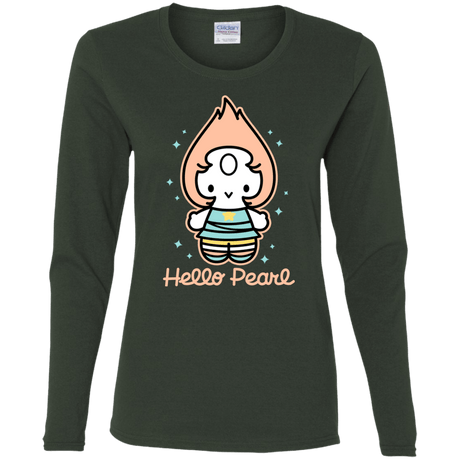 T-Shirts Forest / S Hello Pearl Women's Long Sleeve T-Shirt