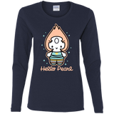 T-Shirts Navy / S Hello Pearl Women's Long Sleeve T-Shirt