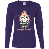 T-Shirts Purple / S Hello Pearl Women's Long Sleeve T-Shirt