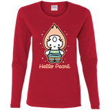 T-Shirts Red / S Hello Pearl Women's Long Sleeve T-Shirt
