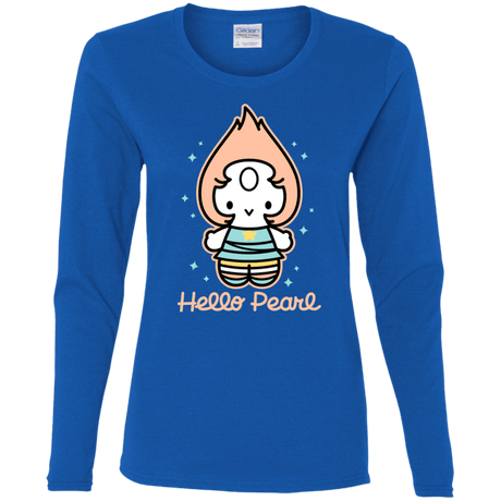 T-Shirts Royal / S Hello Pearl Women's Long Sleeve T-Shirt