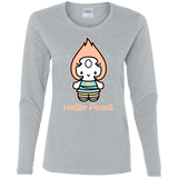 T-Shirts Sport Grey / S Hello Pearl Women's Long Sleeve T-Shirt