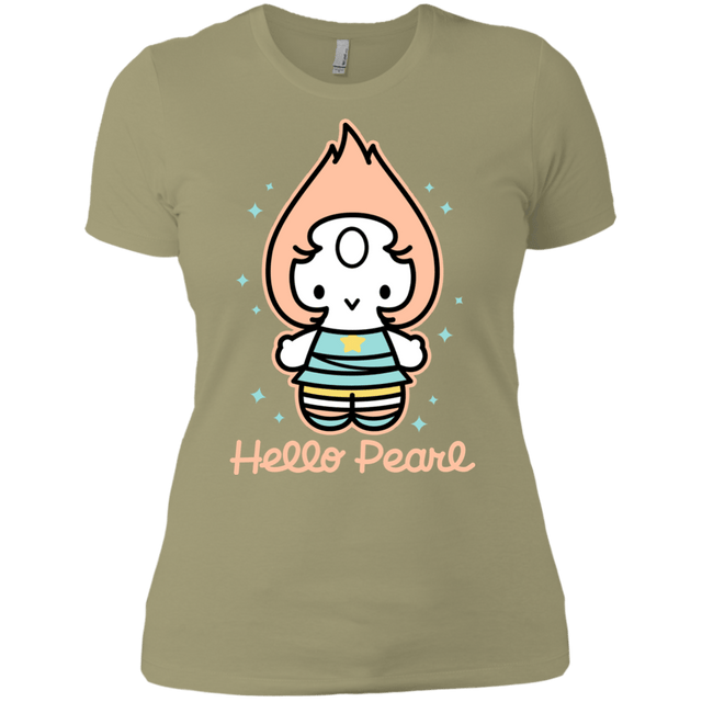 T-Shirts Light Olive / X-Small Hello Pearl Women's Premium T-Shirt