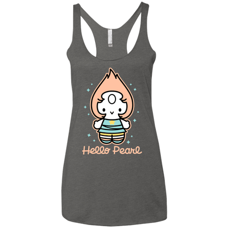 T-Shirts Premium Heather / X-Small Hello Pearl Women's Triblend Racerback Tank