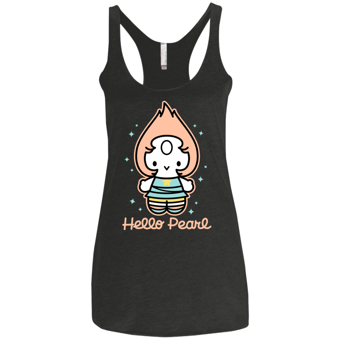 T-Shirts Vintage Black / X-Small Hello Pearl Women's Triblend Racerback Tank