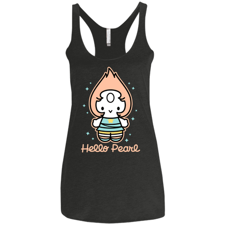 T-Shirts Vintage Black / X-Small Hello Pearl Women's Triblend Racerback Tank