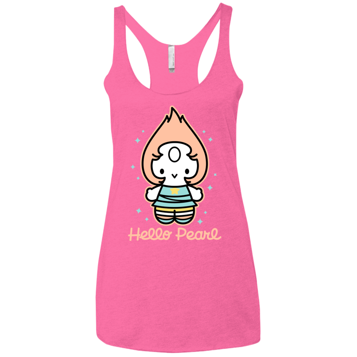 T-Shirts Vintage Pink / X-Small Hello Pearl Women's Triblend Racerback Tank
