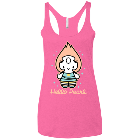 T-Shirts Vintage Pink / X-Small Hello Pearl Women's Triblend Racerback Tank