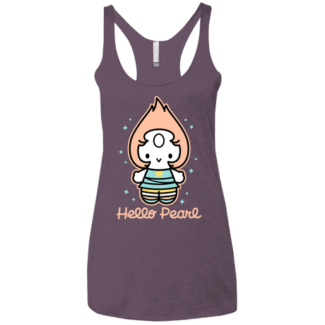 T-Shirts Vintage Purple / X-Small Hello Pearl Women's Triblend Racerback Tank