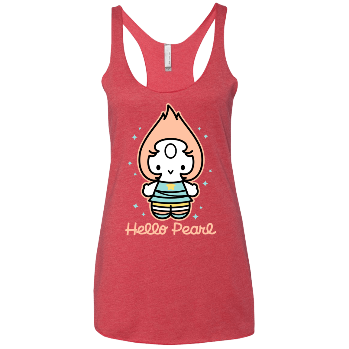 T-Shirts Vintage Red / X-Small Hello Pearl Women's Triblend Racerback Tank