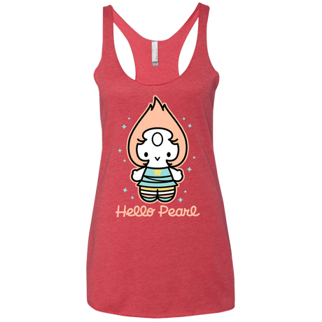 T-Shirts Vintage Red / X-Small Hello Pearl Women's Triblend Racerback Tank