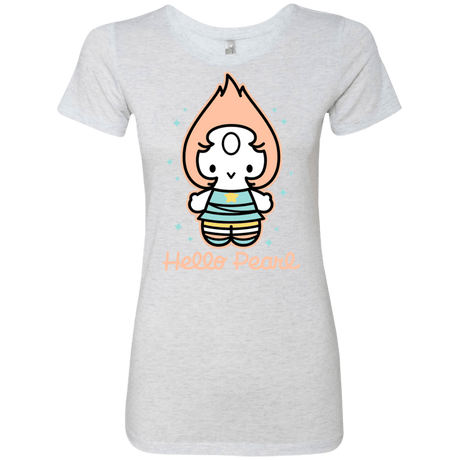T-Shirts Heather White / S Hello Pearl Women's Triblend T-Shirt