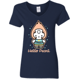 T-Shirts Navy / S Hello Pearl Women's V-Neck T-Shirt