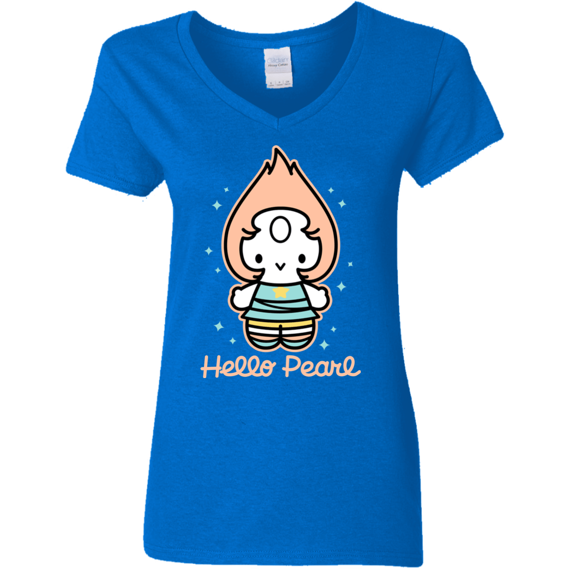 T-Shirts Royal / S Hello Pearl Women's V-Neck T-Shirt