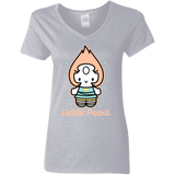 T-Shirts Sport Grey / S Hello Pearl Women's V-Neck T-Shirt