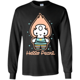 T-Shirts Black / YS Hello Pearl Youth Long Sleeve T-Shirt