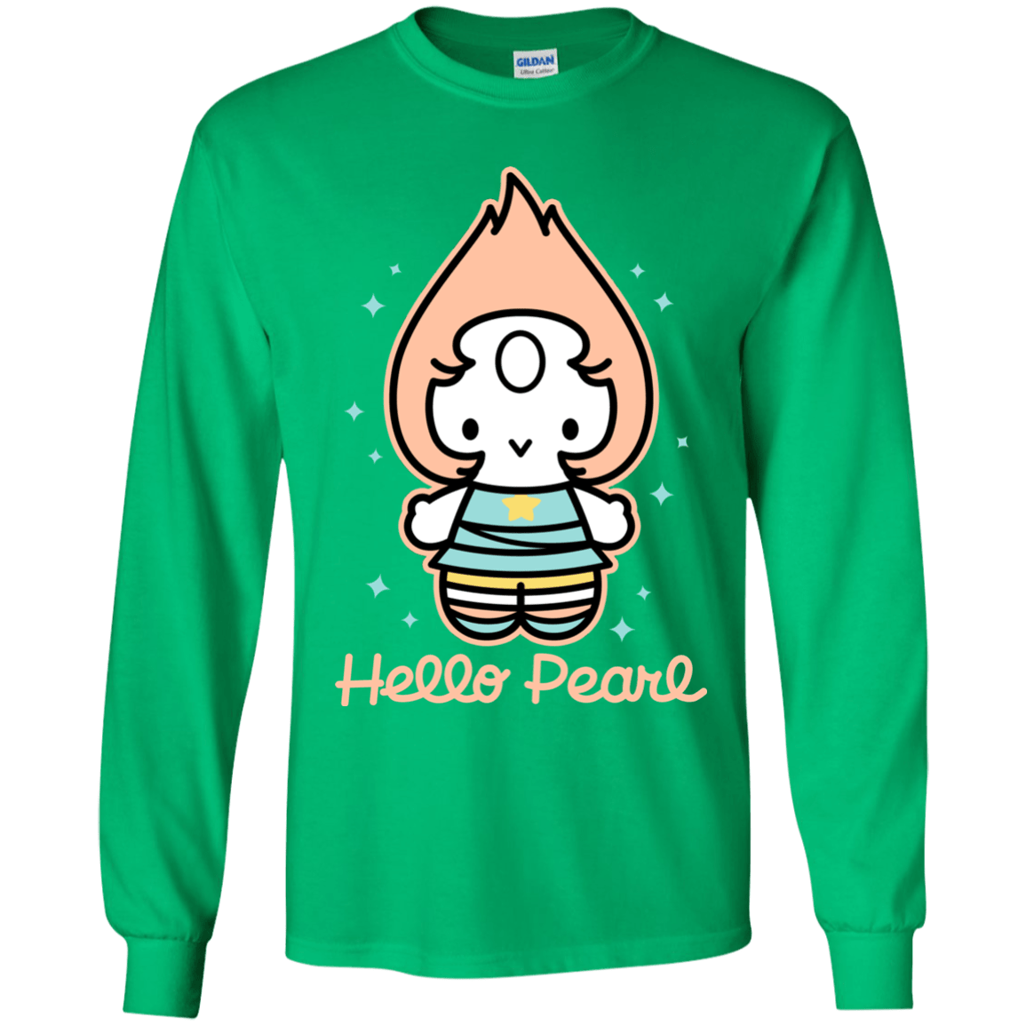 T-Shirts Irish Green / YS Hello Pearl Youth Long Sleeve T-Shirt