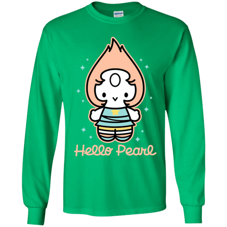 T-Shirts Irish Green / YS Hello Pearl Youth Long Sleeve T-Shirt