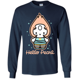 T-Shirts Navy / YS Hello Pearl Youth Long Sleeve T-Shirt