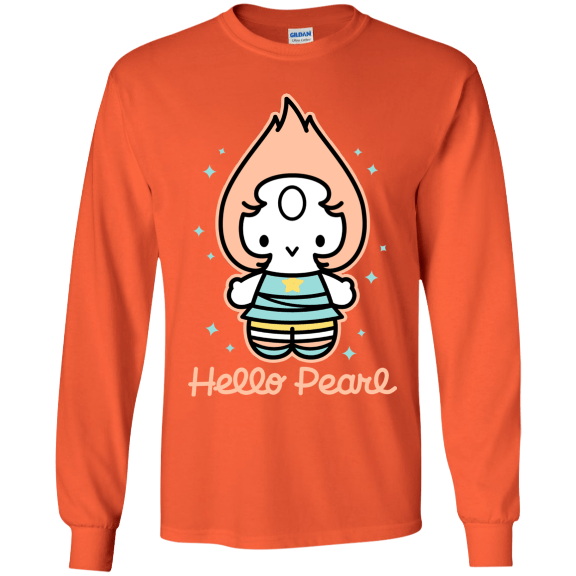 T-Shirts Orange / YS Hello Pearl Youth Long Sleeve T-Shirt