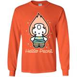T-Shirts Orange / YS Hello Pearl Youth Long Sleeve T-Shirt