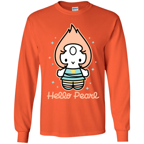 T-Shirts Orange / YS Hello Pearl Youth Long Sleeve T-Shirt