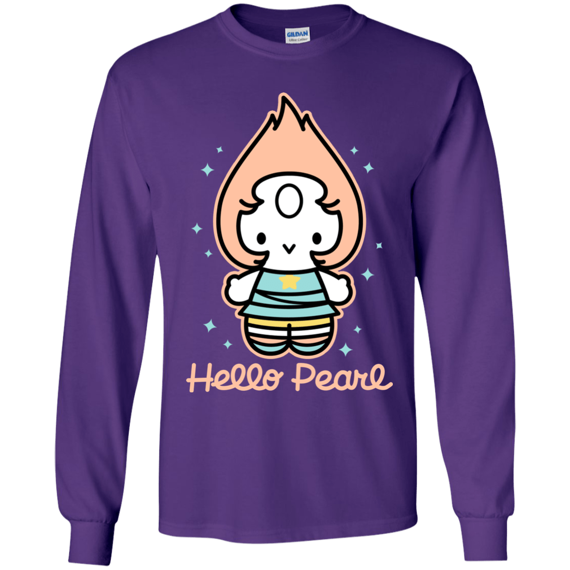 T-Shirts Purple / YS Hello Pearl Youth Long Sleeve T-Shirt