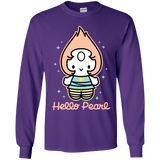 T-Shirts Purple / YS Hello Pearl Youth Long Sleeve T-Shirt