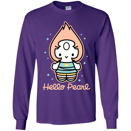 T-Shirts Purple / YS Hello Pearl Youth Long Sleeve T-Shirt