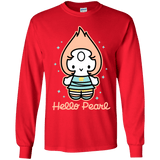 T-Shirts Red / YS Hello Pearl Youth Long Sleeve T-Shirt