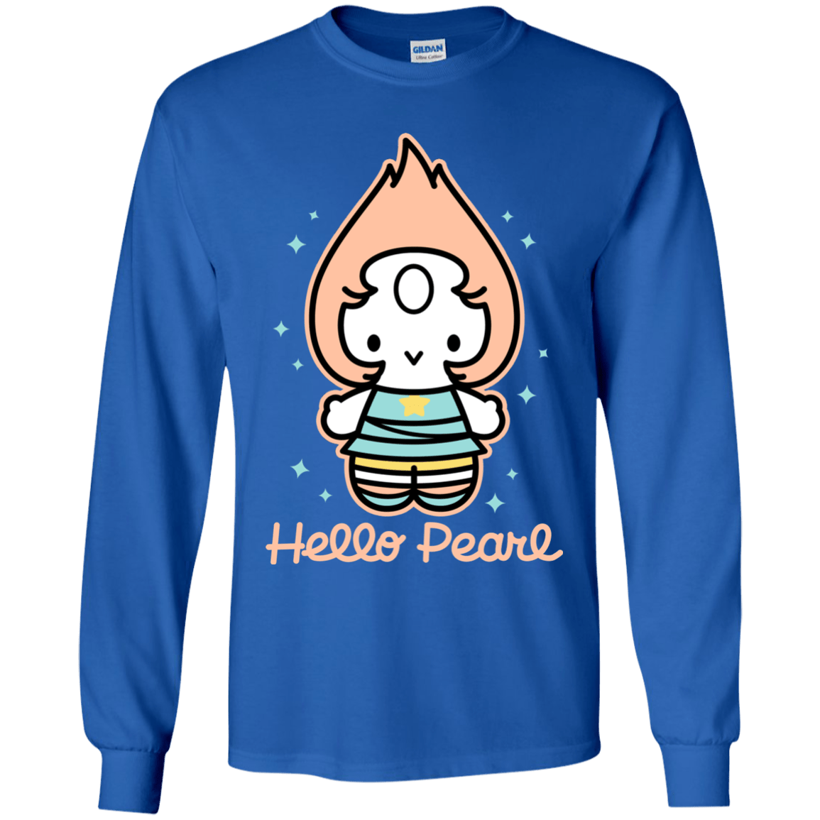 T-Shirts Royal / YS Hello Pearl Youth Long Sleeve T-Shirt