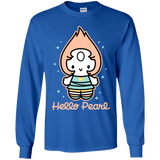 T-Shirts Royal / YS Hello Pearl Youth Long Sleeve T-Shirt