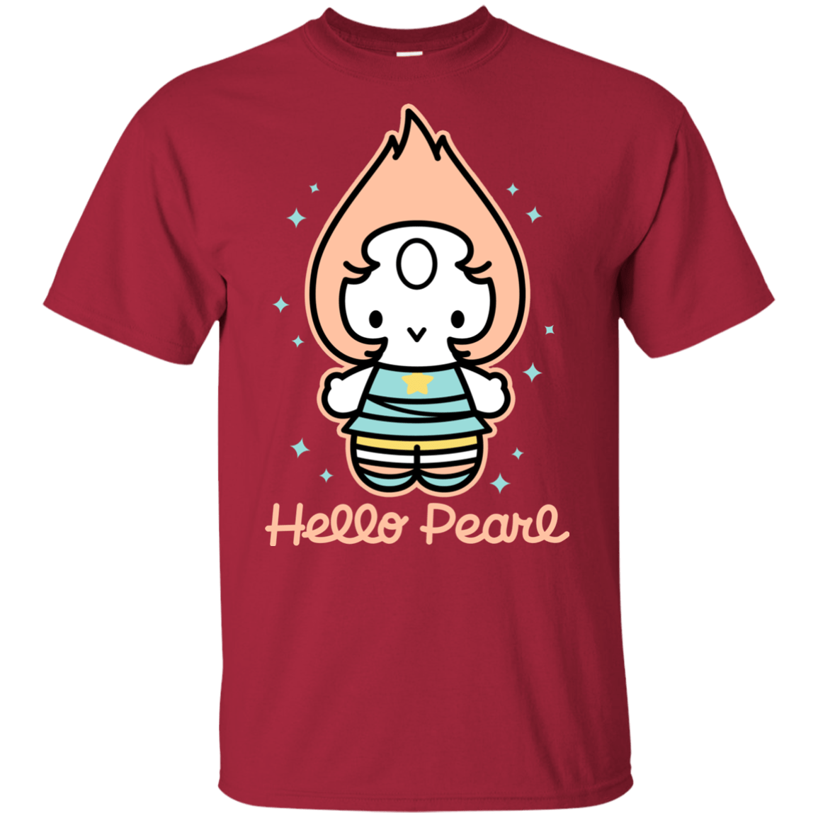 T-Shirts Cardinal / YXS Hello Pearl Youth T-Shirt