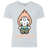 T-Shirts Heather White / YXS Hello Pearl Youth Triblend T-Shirt