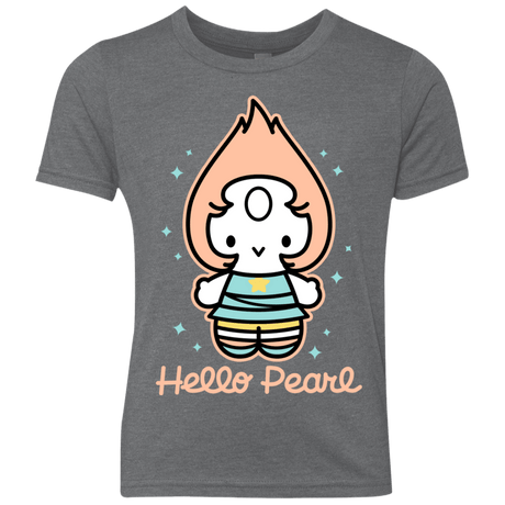 T-Shirts Premium Heather / YXS Hello Pearl Youth Triblend T-Shirt