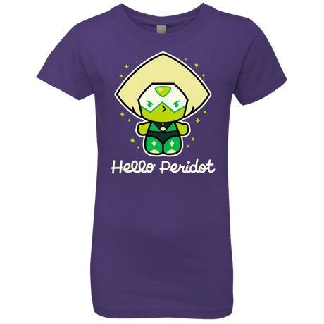 T-Shirts Purple Rush / YXS Hello Peridot Girls Premium T-Shirt