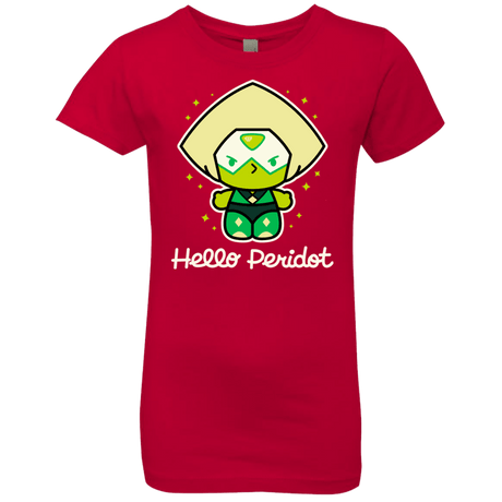T-Shirts Red / YXS Hello Peridot Girls Premium T-Shirt