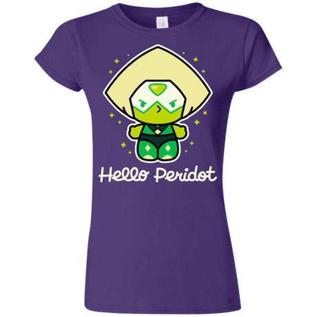 T-Shirts Purple / S Hello Peridot Junior Slimmer-Fit T-Shirt