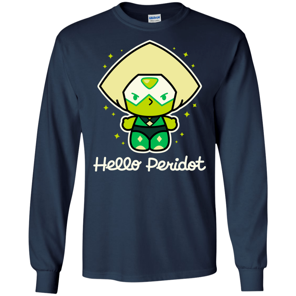 T-Shirts Navy / S Hello Peridot Men's Long Sleeve T-Shirt