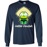 T-Shirts Navy / S Hello Peridot Men's Long Sleeve T-Shirt