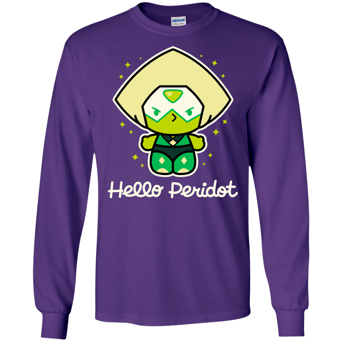 T-Shirts Purple / S Hello Peridot Men's Long Sleeve T-Shirt